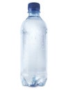 Mineral water bottle cut out on white - Stock Image Royalty Free Stock Photo