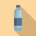 Mineral water bottle icon flat vector. Drinking machine supply Royalty Free Stock Photo