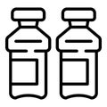 Mineral water bottle icon outline vector. Service company Royalty Free Stock Photo