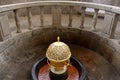 Drinking fountain, inside the Trinkkuranlage, mineral water therapy facility, in the Kurpark, Bad Nauheim, Hesse