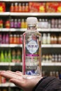 The mineral water in the supermarket Royalty Free Stock Photo