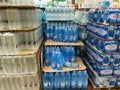 Mineral water in the supermarket