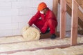 Mineral wool packing Royalty Free Stock Photo