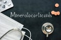 Mineralocorticoids is shown on the conceptual medical photo