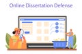 Mineralogist online service or platform. Professional scientist