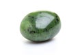 Jade - Nephrite isolated on white background Royalty Free Stock Photo