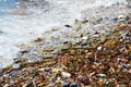 Minerals, water and algae, background