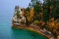 Miners Castle cliff in Pictured Rocks Royalty Free Stock Photo