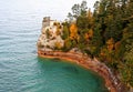 Miners Castle pictured rocks Royalty Free Stock Photo