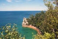 Miners Castle - Pictured Rocks National Lake shore, Michigan, USA Royalty Free Stock Photo