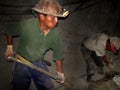 Miners of Cerro Rico, Bolivia, South America Royalty Free Stock Photo