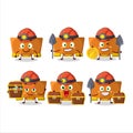 miners orange binder clip cute mascot character wearing helmet