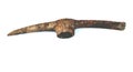 A Miners Pick Two-headed miner`s ax. An ancient, primitive tool of the mountain worker.