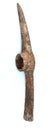 A Miners Pick Two-headed miner`s ax. An ancient, primitive tool of the mountain worker.