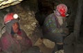 Miners in Potosi, Bolivia Royalty Free Stock Photo