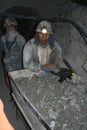 Miners in south america Royalty Free Stock Photo