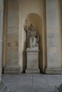 Minerva statue, north of the Brandenburg Gate. Berlin, Germany. Royalty Free Stock Photo