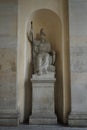 Minerva statue, north of the Brandenburg Gate. Berlin, Germany. Royalty Free Stock Photo