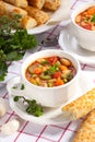 Minestrone soup Royalty Free Stock Photo