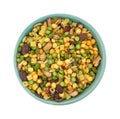 Minestrone soup mix in a bowl Royalty Free Stock Photo