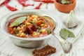 Minestrone-traditional Italian thick vegetable soup