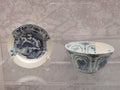 Ming Portuguese Macau Antique Kraak Porcelain Utensil Ceramic Plate Delft China Macao Museum History Heritage Decorative Design