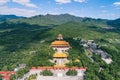 Ming Tombs Changling mausoleum in China aerial drone photo Royalty Free Stock Photo