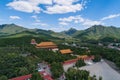 Ming Tombs Changling mausoleum in China aerial drone photo Royalty Free Stock Photo