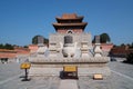 Minglou and Five Stone Worships of Chongling Mausoleum in West Tomb of Qing Dynasty Royalty Free Stock Photo