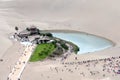 Mingsha Shan Mountain & Crescent Lake at Dunhuang, China Royalty Free Stock Photo