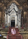 The Mingun Pahtodawgyi and girl monks