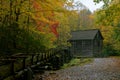 Mingus Mill in Great Smoky Mountains National Park in Autumn Royalty Free Stock Photo