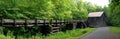 Mingus mill panorama in smoky mountains national park