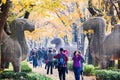 Autumn in Nanjing Mingxiao Mausoleum