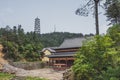 Mingyue Buddhist Temple, on Mingyue Moutain, Jiangxi, China Royalty Free Stock Photo