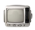 Mini analog television with transistor radio isolated clipping p