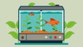 A mini aquaponics system that combines a selfsustaining fish tank with a herb garden perfect for ecoconscious pet owners