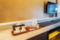 Mini bar in hotel Royalty Free Stock Photo