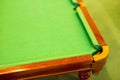 Mini billiard pool snooker. Close-up