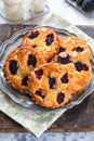 Mini blackberry bakewell tarts