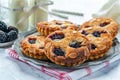 Mini blackberry bakewell tarts