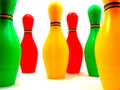 Colorful mini-bowling set