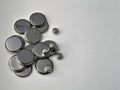 Mini button cell batteries Royalty Free Stock Photo