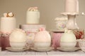 Mini cakes with icing Royalty Free Stock Photo