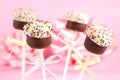 Mini cakes on sticks