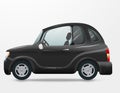 Mini car vector on white. View from side. Royalty Free Stock Photo