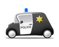 Mini cartoon sheriff police car