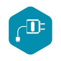 Mini charger icon, simple style