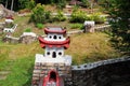 Mini China great wall in Fu Lin Kong temple