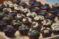 Mini chocolate Muffins for party